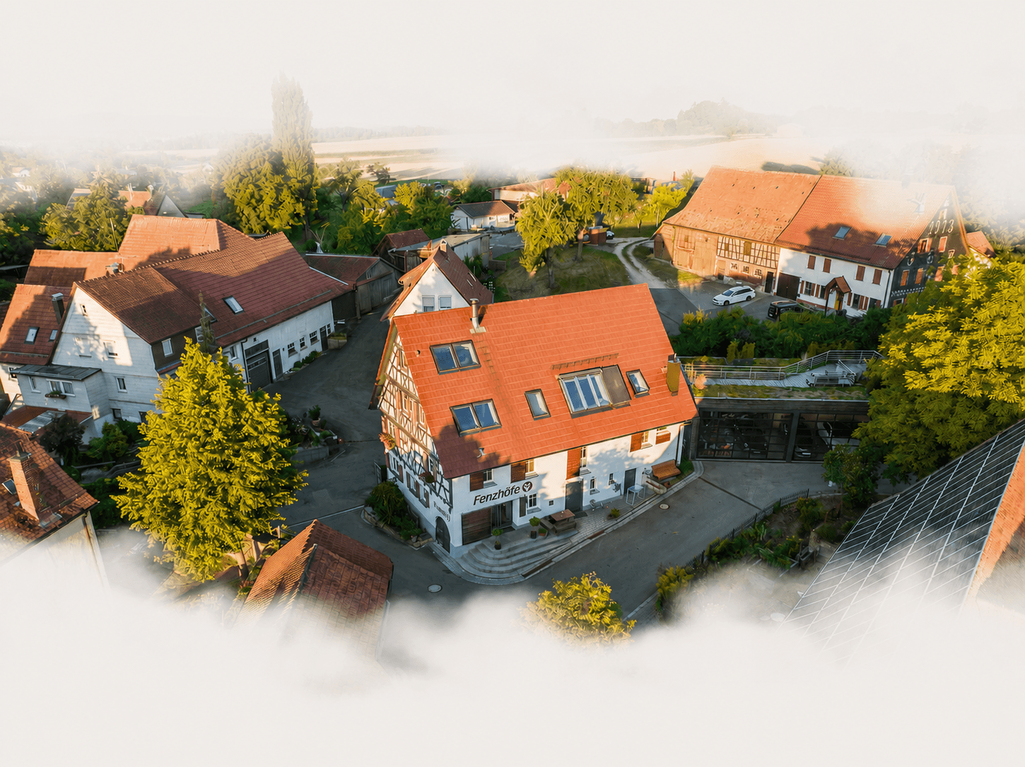 Luftaufnahme der Fenzhöfe